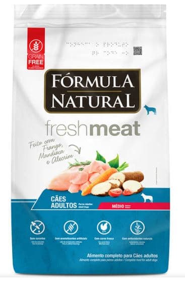 Ração Fórmula Natural Fresh Meat Cães Adultos Raças Médias